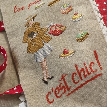 Linen « C’est chic » Pie bag