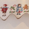 Lin : Bande à broder «Noël» à broder au point de croix