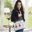 Aïda : Sac «Mademoiselle en rouge» à broder au point de croix