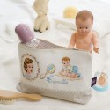 Aïda : Maxi trousse  « Tendresse » à broder au point de croix