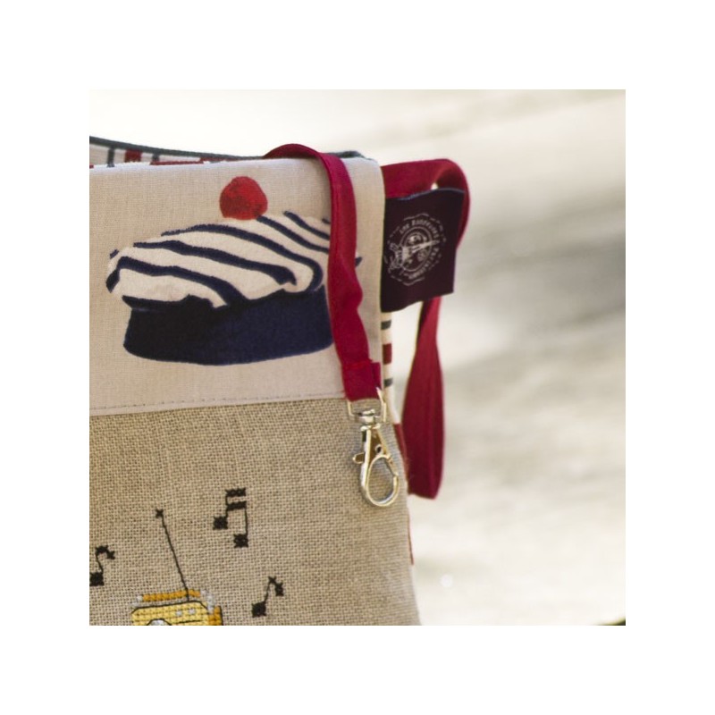 Linen « Biarritz » Maxi pouch