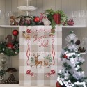 Aïda : Torchon «Noël enchanteur» à broder au point de croix