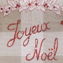 Aïda : Torchon «Noël enchanteur» à broder au point de croix