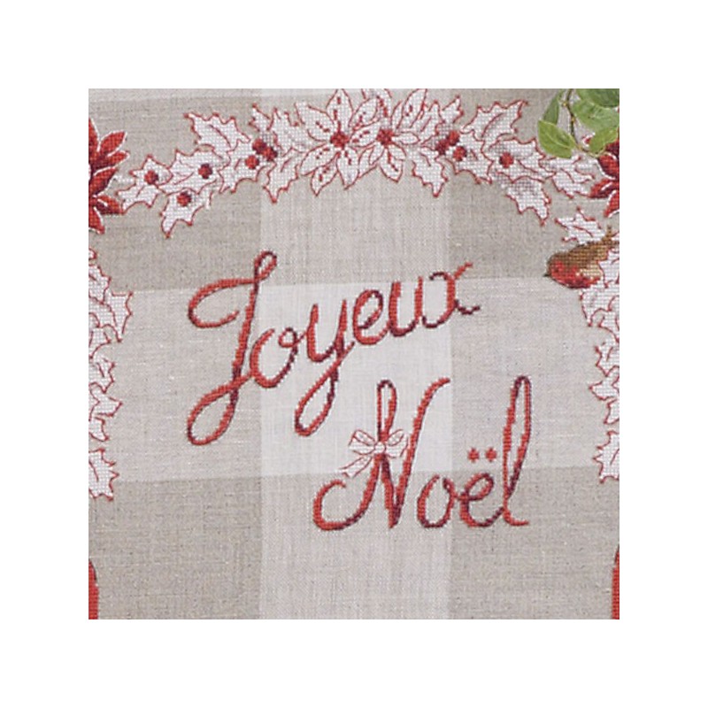 Linen «Noël enchanteur» Tea towel