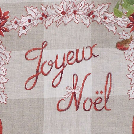Linen «Noël enchanteur» Tea towel