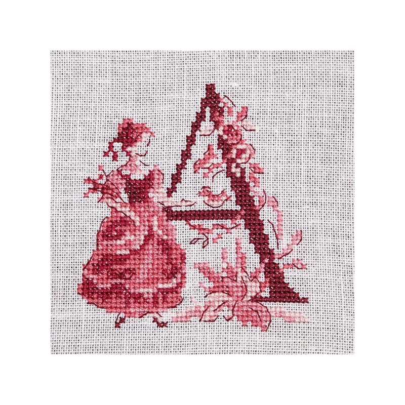 The big red «Toile de Jouy» Alphabet chart