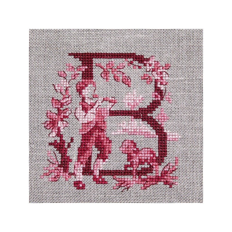 The big red «Toile de Jouy» Alphabet chart