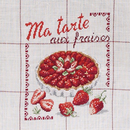 Linen «Strawberry pie» Tea towel Linen «Strawberry pie» Tea towel