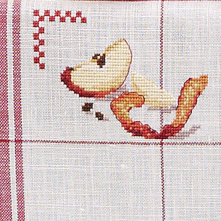 Linen «Apple pie» Tea towel