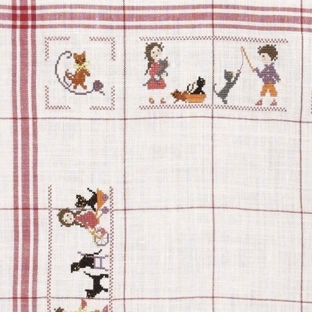 Linen «Mistigris» Tea towel