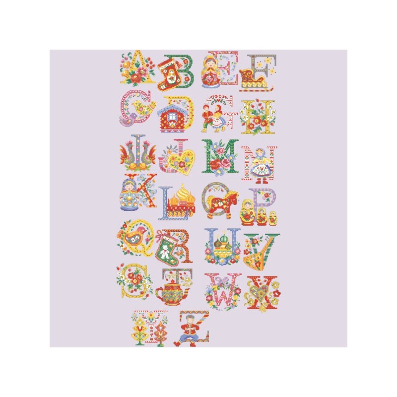 «Babouchka» Alphabet Chart
