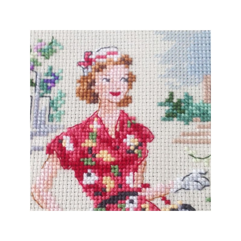 Aïda : Un jour à Paris à Montmartre à broder au point de croix