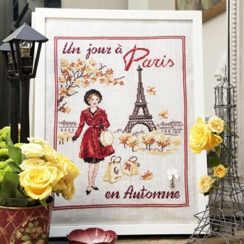 Linen: «Un jour à Paris en automne» Half kit