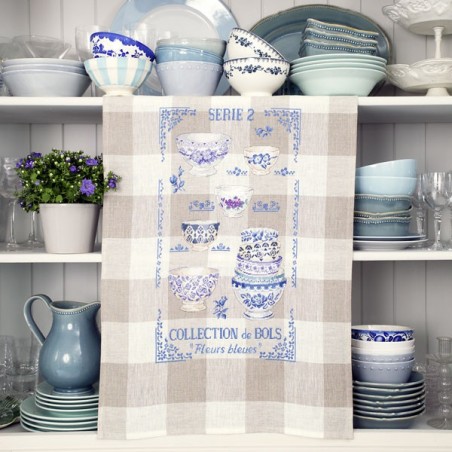 Linen «Collection of bowls N°2» Tea towel