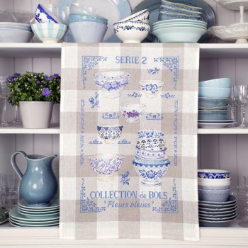 Aïda  «Collection of bowls N°2» Tea towel
