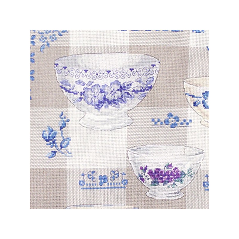 Aïda ««Collection fleurs bleues N°2» Tea towel
