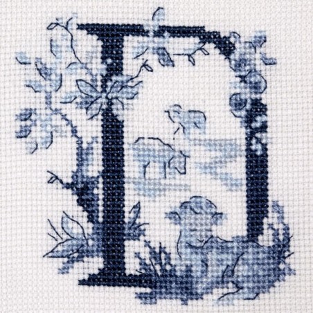 « Toile de Jouy » Blue Alphabet Chart