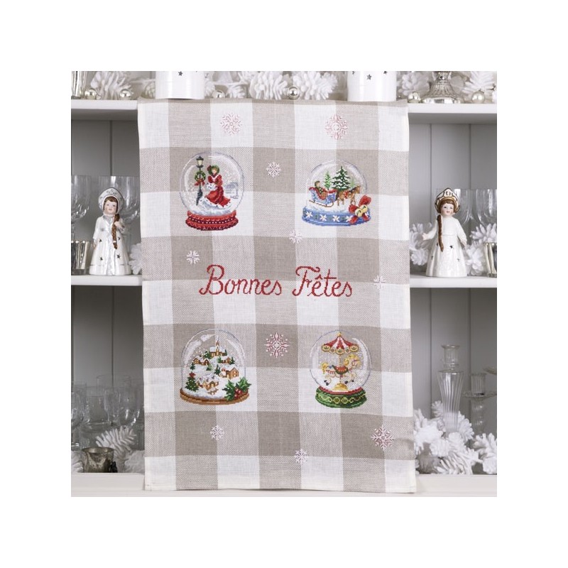 Aïda : Torchon «Boules de neige»