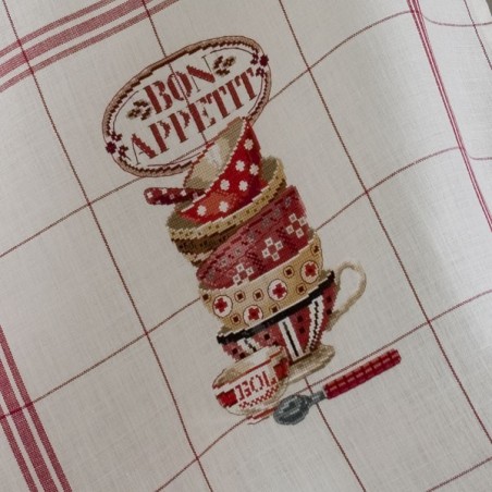 Linen « Bon appetit » Tea towel