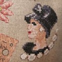 Lin : Maxi trousse «Daisy» à broder au point de croix