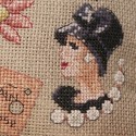 Aïda : Maxi trousse «Daisy» à broder au point de croix