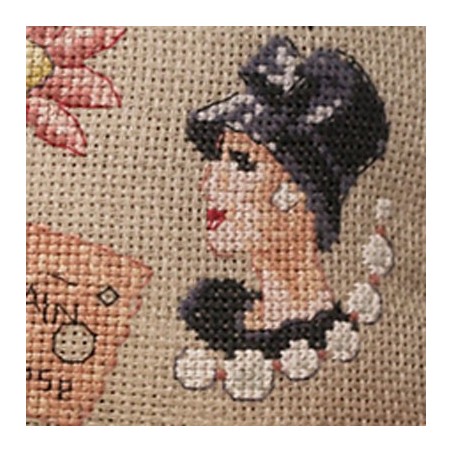 Aida: Maxi pouch «Daisy» to cross stitch