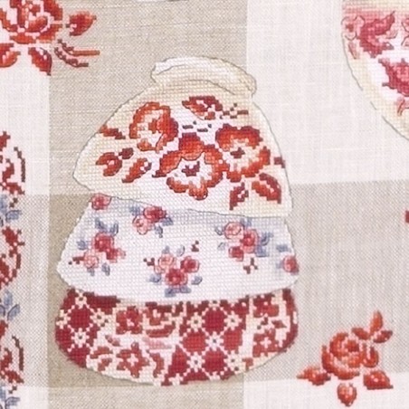 Linen «Collection of bowls N°3» Tea towel