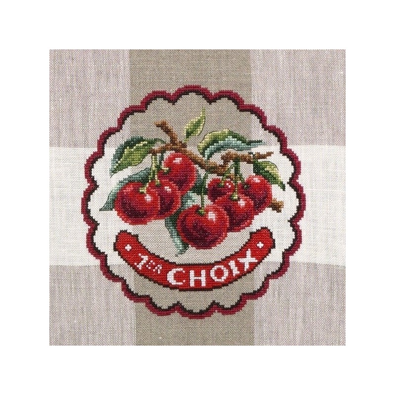 Linen «Les belles de l'été» Tea towel