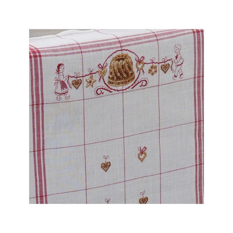 Lin : Torchon «Kouglof»