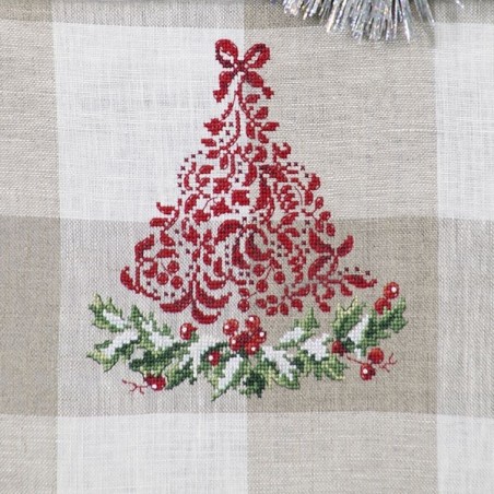 Linen «Christmas trees» Tea towel