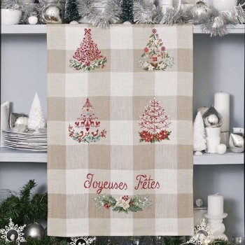 Aïda «Christmas trees» Tea towel