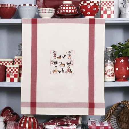 Aïda «Mistigris» Tea towel Aïda «Mistigris» Tea towel