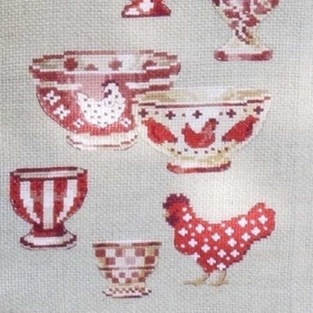 Aïda : Sets de table «Poulettes» à broder au point de croix Aïda : Sets de table «Poulettes» à broder au point de croix