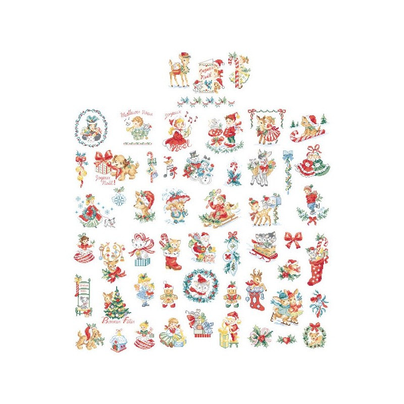 La grande histoire de Noël Vintage N°3 : 54 motifs