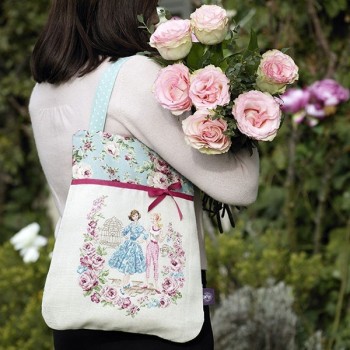 Lin : Sac porté épaule «Jardin des plantes »