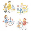 «The Parisian girls » Alphabet Chart