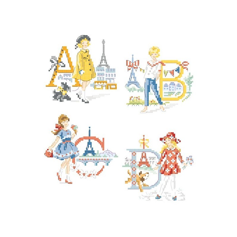 «Les petites Parisiennes» Alphabet Chart