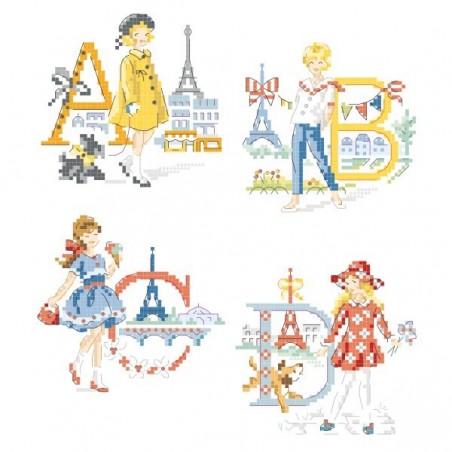 «The Parisian girls » Alphabet Chart