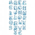 « Toile de Jouy » Blue Alphabet Chart