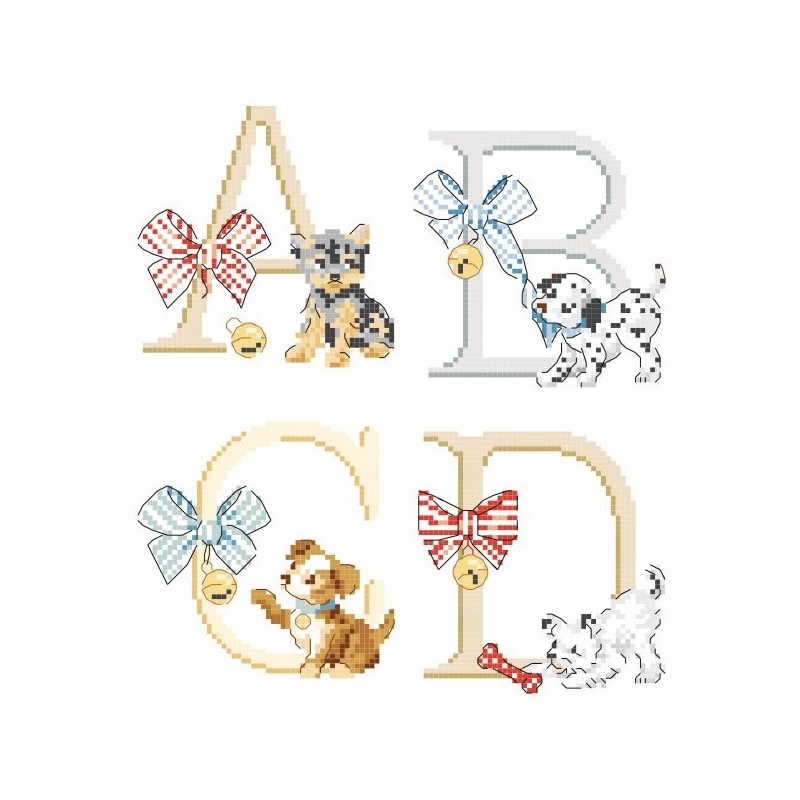 «Jolis Toutous» Alphabet Chart