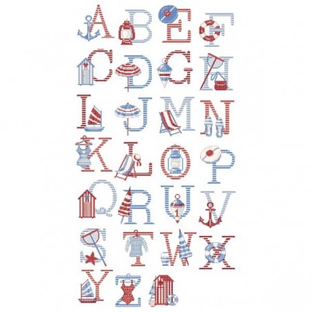 «Marine» Alphabet Chart