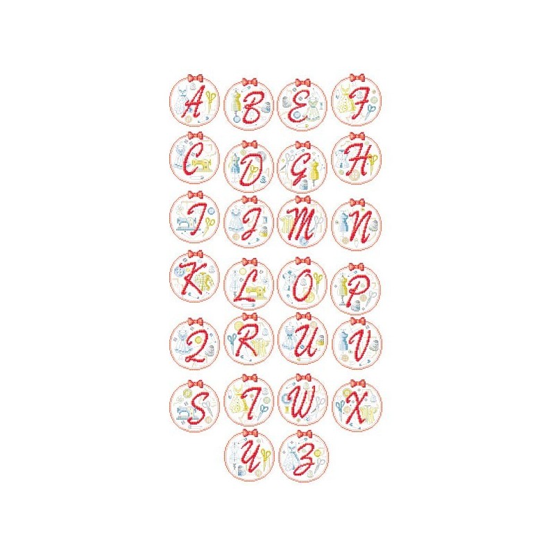 Le grand Alphabet «Couture Années 50»
