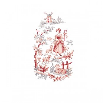 Grille « La bergère » Rouge