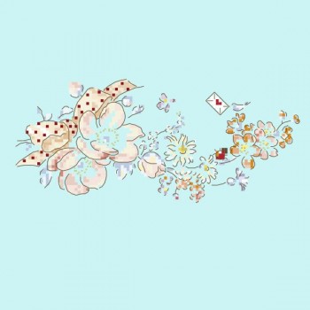 Grille « Message fleuri »