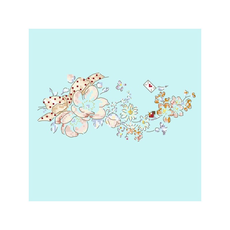 Grille « Message fleuri »