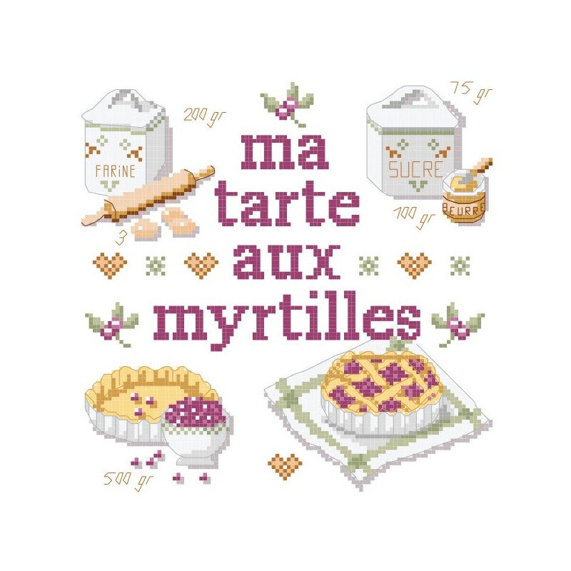 Grille «Ma tarte aux myrtilles»
