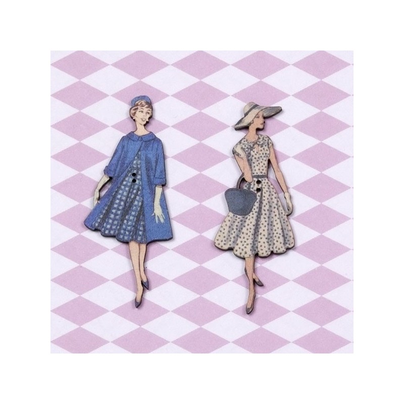 2 boutons « Jacqueline et Martine »