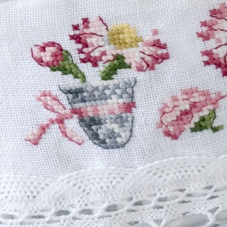 Lin : Trousse plate «Marguerite»