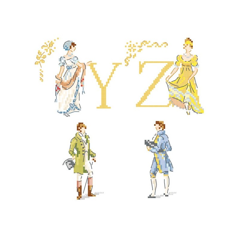 «Mode Empire» Alphabet Chart