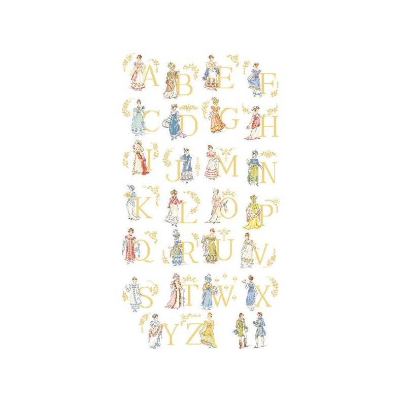 «Mode Empire» Alphabet Chart